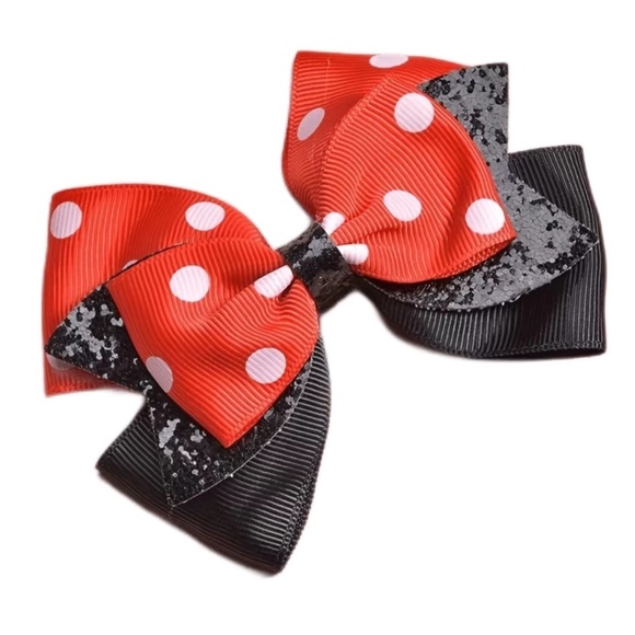 NWT Minnie Mouse Hair Bow - Picture 1 of 6